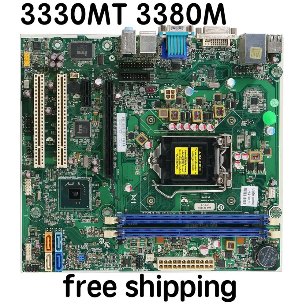 Материнская плата для HP PRO 3330MT 3380M материнская 660512-001 694617-001 100% тестирование