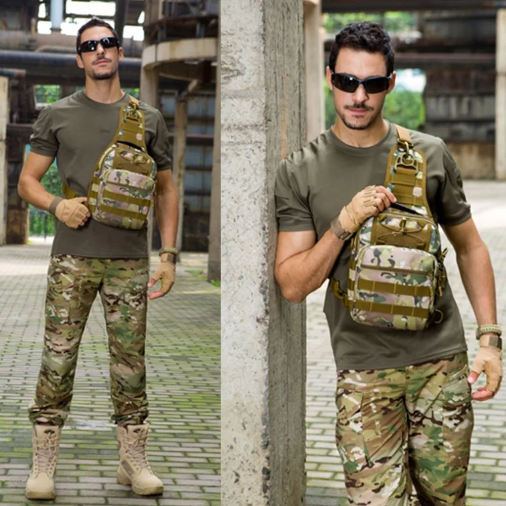 Protector Plus Multifunction Chest Bag Waterproof Cross Body Cycling Backpack Handbag Nylon Travel for Camping Hiking | Спорт и