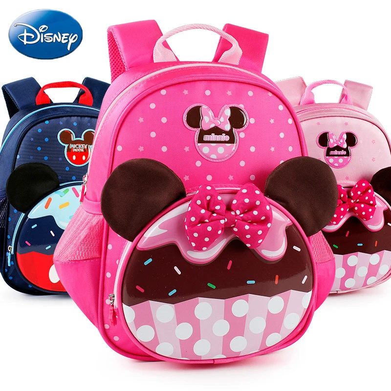 Disney Детский рюкзак Микки и Минни Маус Мышь Новинка для девочек мальчиков Детская