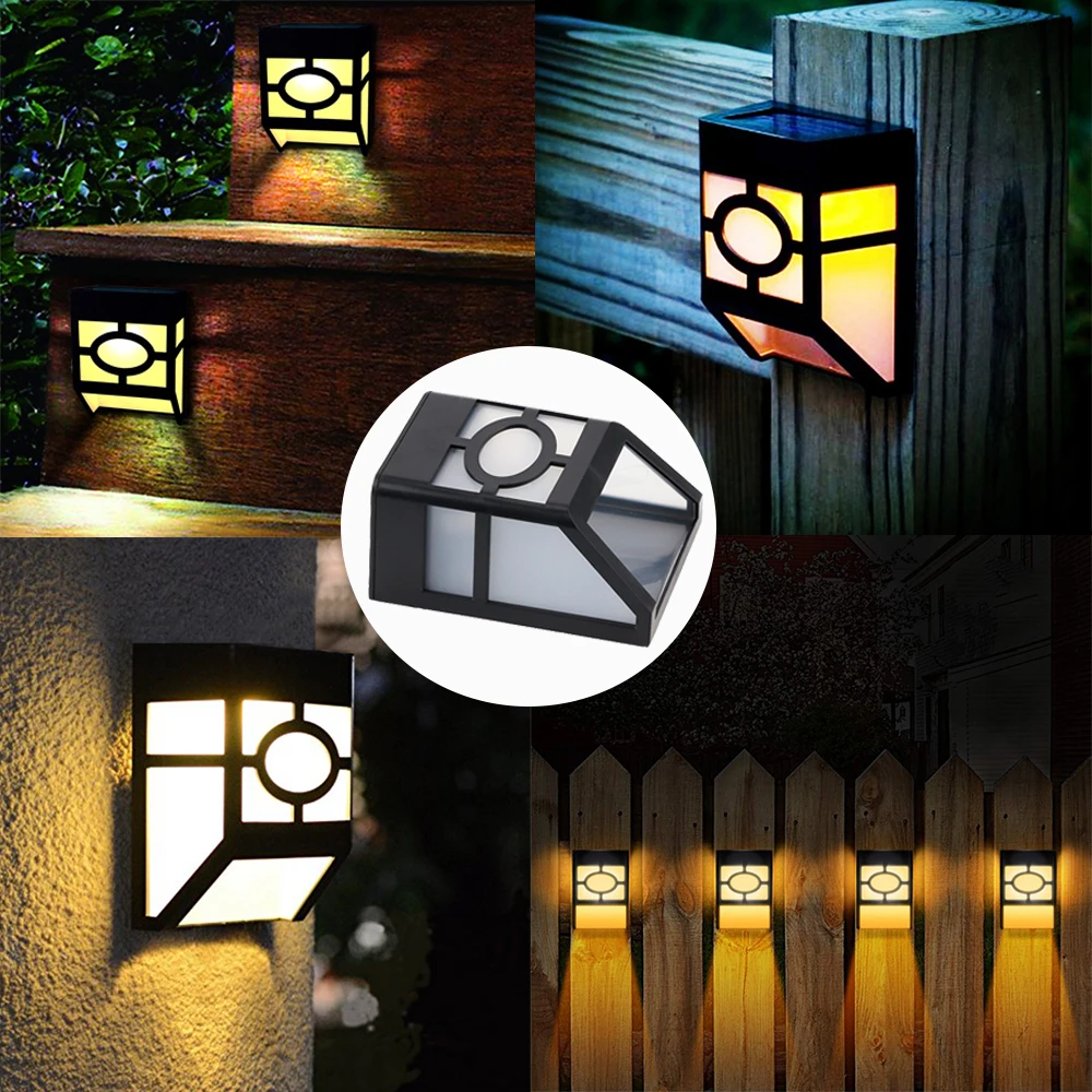 Солнечный настенный светильник на открытом воздухе солнечный светодиодный