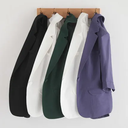 Размера плюс 4XL Лето Элегантный короткий пиджак Новинки для женщин тонкий