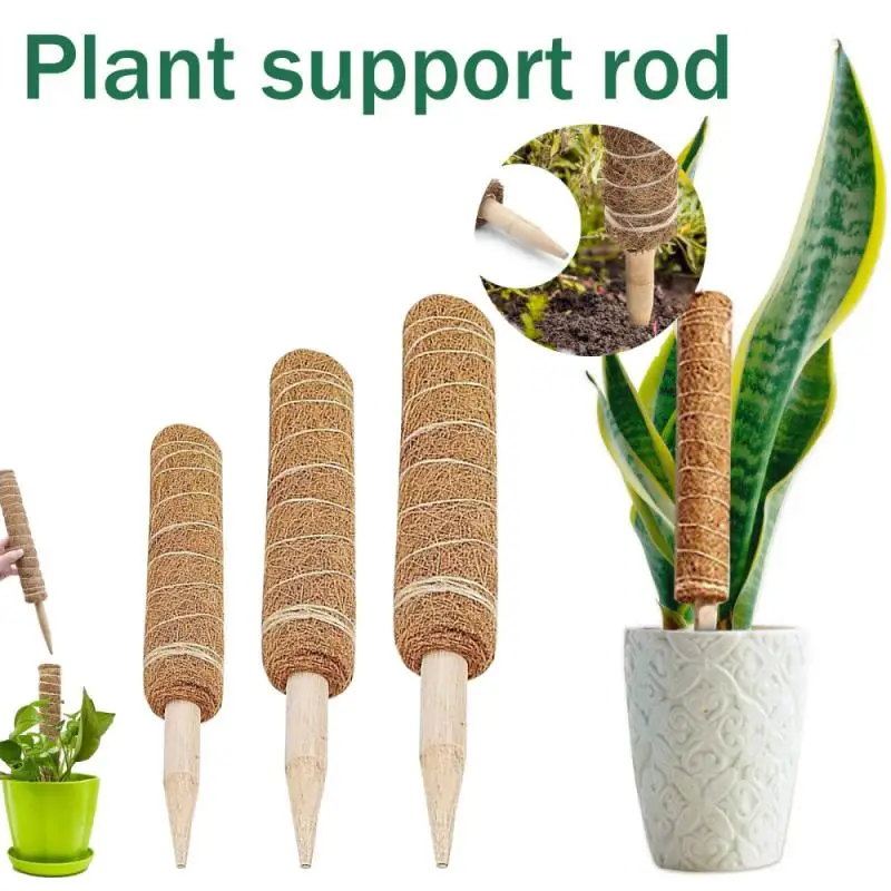 

30/40/50cm Plant Climbing Pole Coir Moss Stick Coir Moss Palm Vines Stick Plant Support Extension Climbing Indoor Plants Creeper