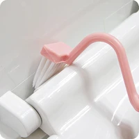 thickening toilet brush toilet brush bending handle cleaning brush v shape brush bath plastic brush home bathroom accessories