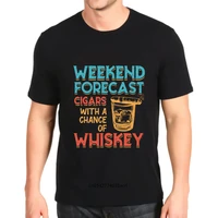 o neck print new cigars with a chance of whiskey daily top mens custom made short sleeved fashion t shirt