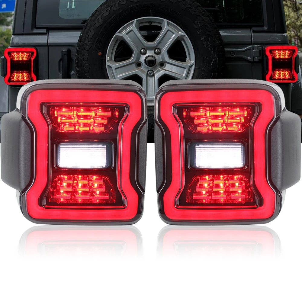 Автомобильный светодиодный задний фонарь JL для Jeep Wrangler 2018 2019 с поворотным