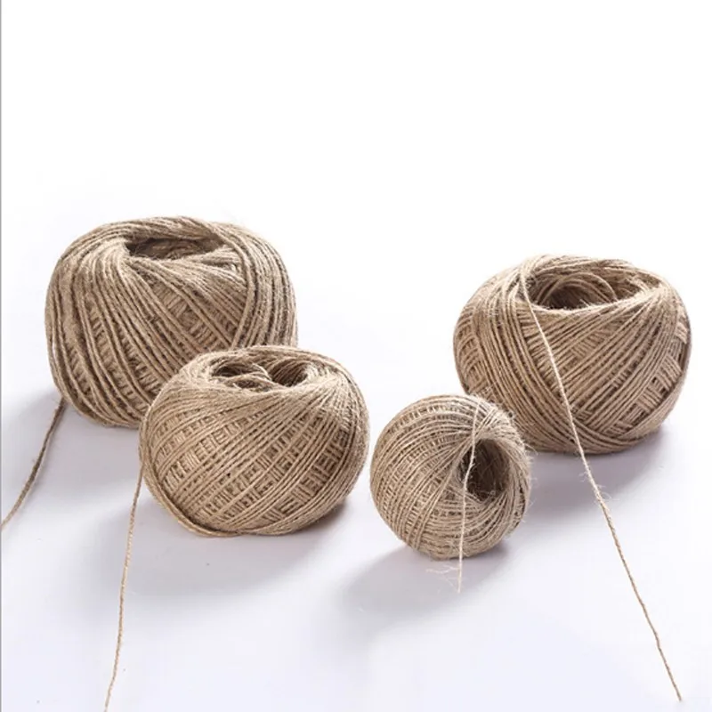 500m Natural Jute Cord Hemp Rope Decoration Photo Album Gift Box Wedding Party DIY Handmade Craft Materials Wholesale Business | Дом и сад