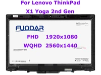 14 0 laptop lcd touch screen digitizer assembly for lenovo thinkpad x1 yoga 2nd gen 2017 20jd 20je 20jf 20jg display replacement