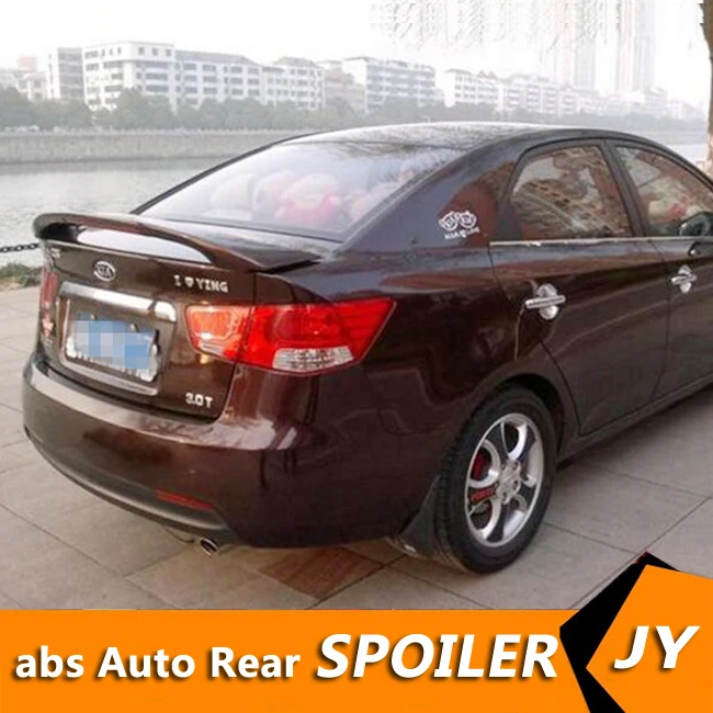 Для KIA FORTE спойлер 2011-2013 K3 с светильник высокого качества ABS Материал заднее крыло