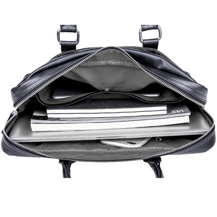 Портфель мужской кожаный для ноутбука роскошная офисная сумка в деловом стиле