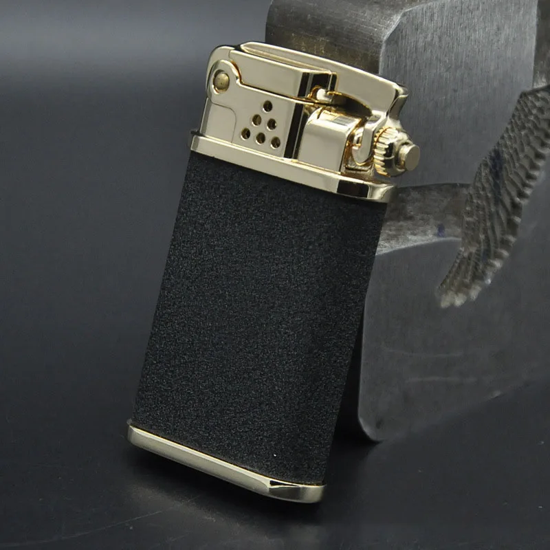 Zorro Genuine One-key Ignition Brass Kerosene Lighter with Anti-misstart Device Cigarette Smoking Gift Accessories Gadget Cool enlarge