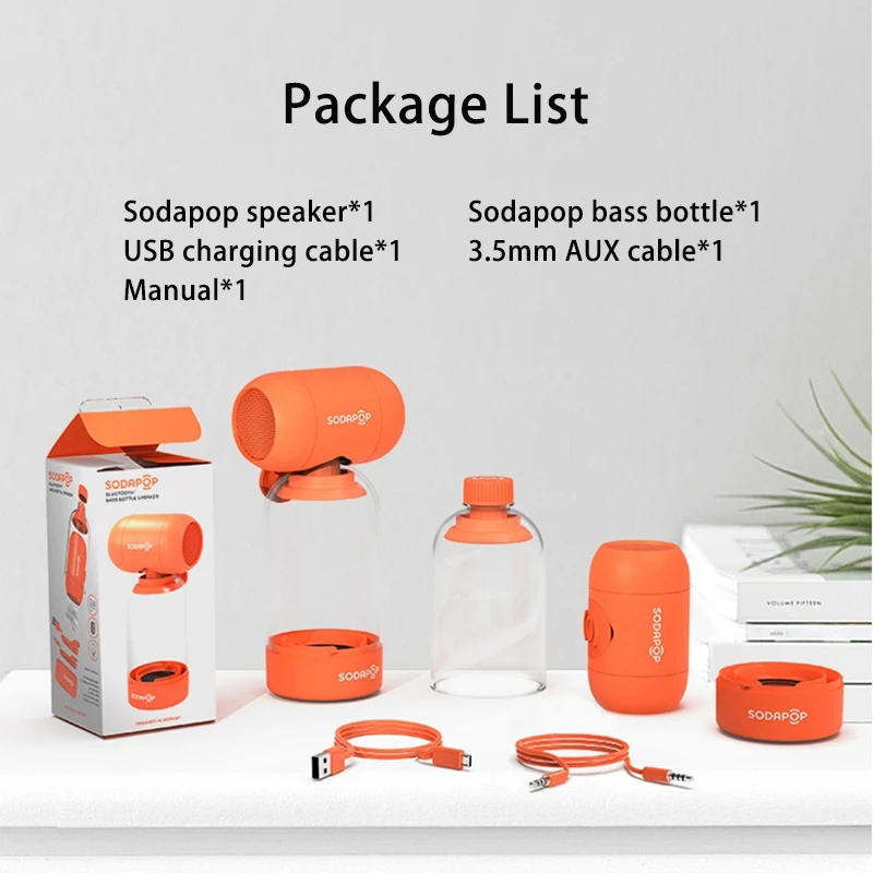 

SODAPOP Creative Bottle Bluetooth Speaker Portable AUX HANDSFREE Waterproof Sound Bass Subwoofer Speakers Altavoces Bluetooth