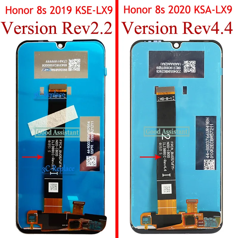 Черный 5 7 дюймов для Huawei Honor 8S 2019 ЖК-дисплей с сенсорным экраном и дигитайзером в
