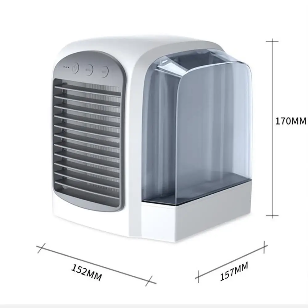 3 Speed Mini USB Desktop Fan Personal Portable Cooling with LED Night Light 3-Speed 380ml Water Tank Humidifier Mister | Обустройство