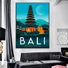 Настенный плакат с Бали на холсте, современный минималистичный декор для спальни, гостиной