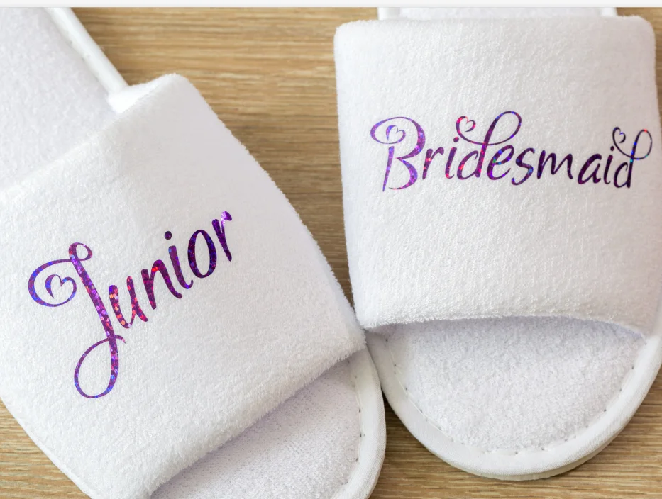 Шлепанцы с цветами на заказ для девочек свадебные тапочки невесты ночная курица