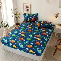 bonenjoy 3 pc bed sheet sets singledoublequeen size sabanas de cama dinosaur cartoon style sheets on an elastic band for kids
