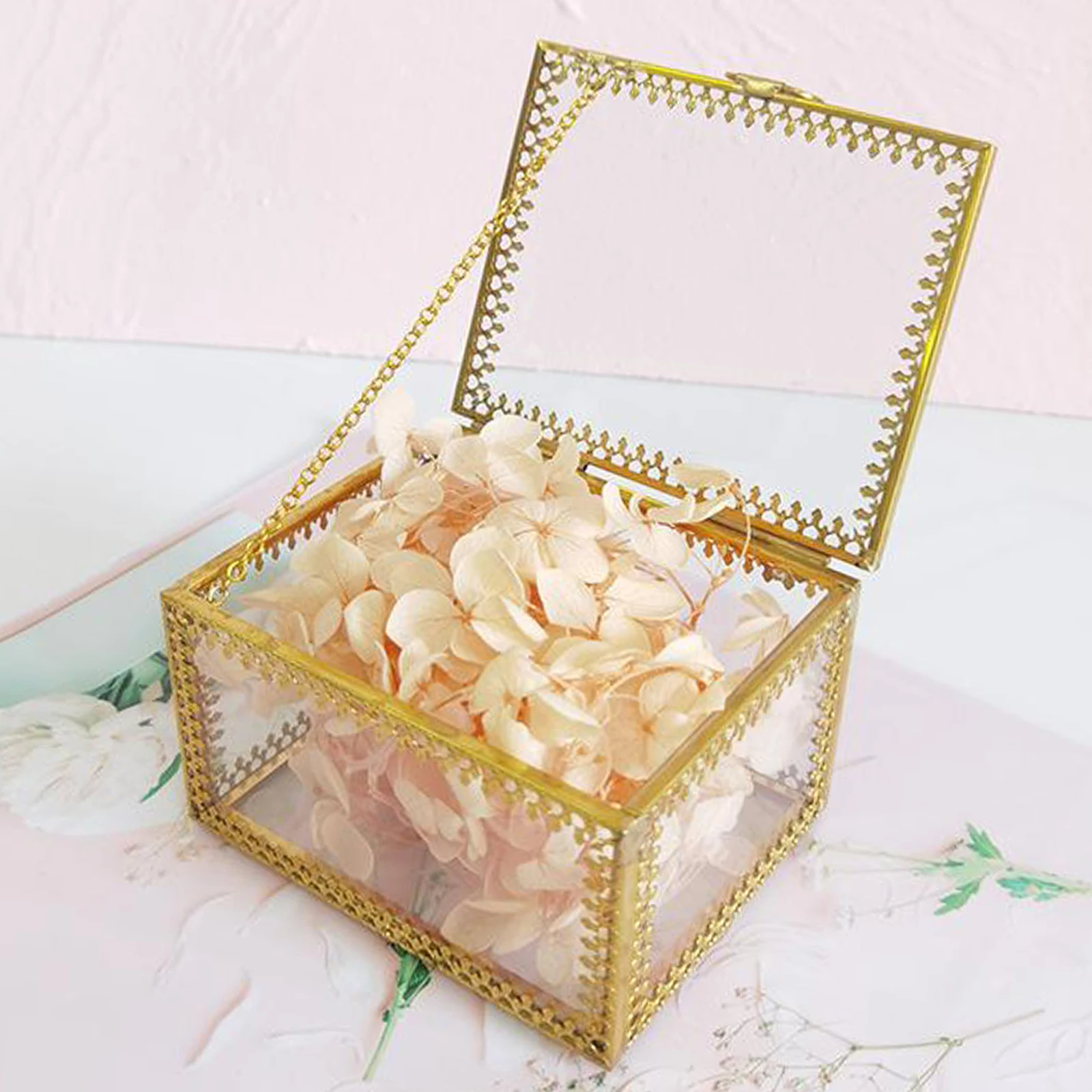 

Desktop Jewelry Organizer Holder Eyebrow Tweezers Keepsake Display Box