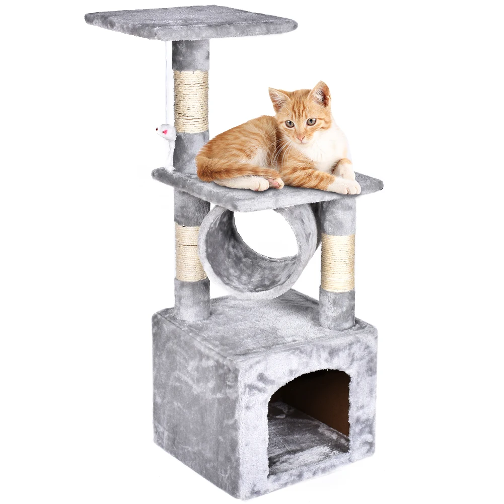 3" Deluxe Cat Tree Level, доска для царапания активности, дерево с когтеточками для котят