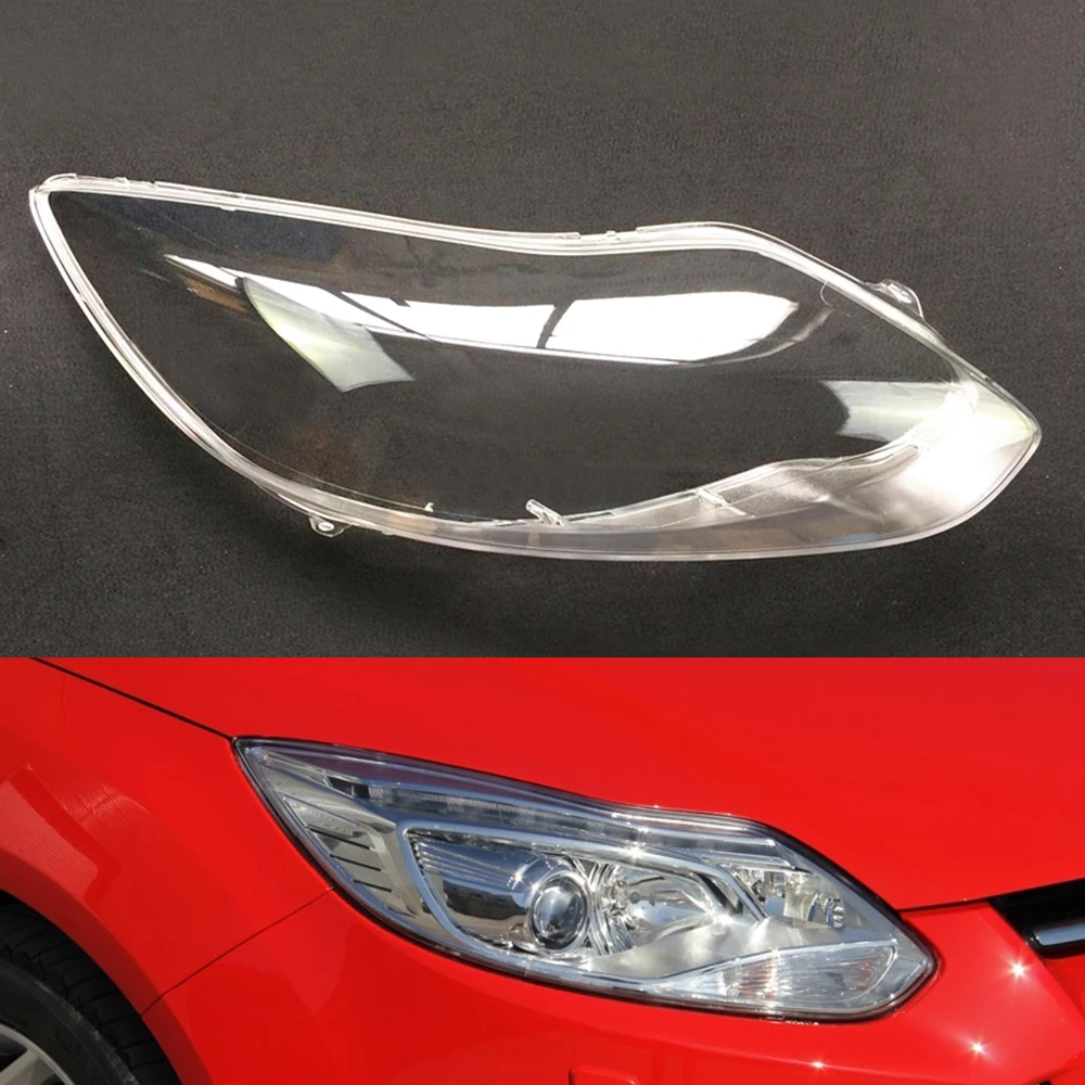 Passenger Sider Для Ford Focus 2012 2013 крышка фары автомобиля объектив прозрачный авто оболочка Крышка водителя и пассажира сторона Замена Авто оболочка - Цвет: Passenger Sider