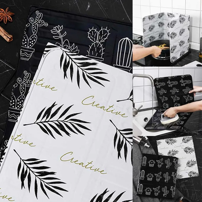 Новинка модное кухонное приготовление пищи Жарка защита от масла газовая плита