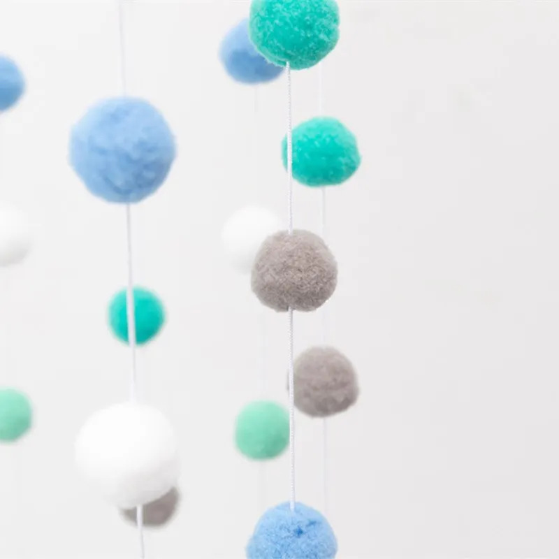 Ins скандинавские фетровые шарики ручной работы подвесные украшения для детской