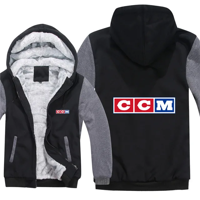 for CCM Logo Hoodies Men Fashion Coat Pullover Wool Liner Jacket Sweatshirts Hoody Winter Thicken Warm Fleece cotton Zip | Автомобили и