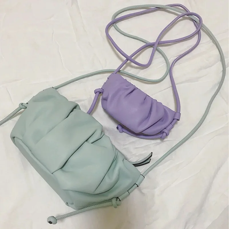 Дизайнерская плиссированная сумка в форме облака роскошные сумочки из мягкой