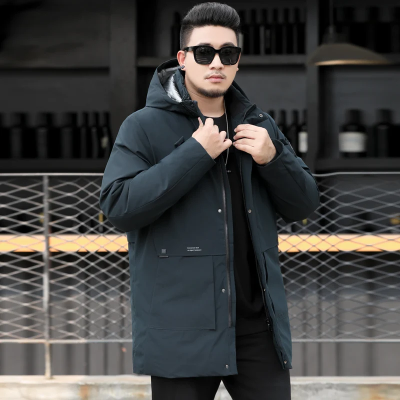 

2021 Men's Winter Large Size Warm Clothes Jackets Hooded Coats