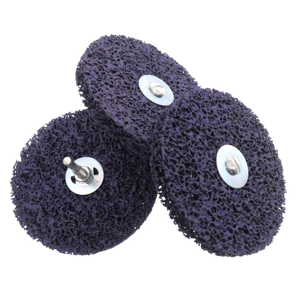 3 шт. 5-дюймовые легкие полоски дисков Чистое поли полосовое колесо Абразивные угловые шлифовальные машины Чистый инструмент для удаления ржавчины и краски