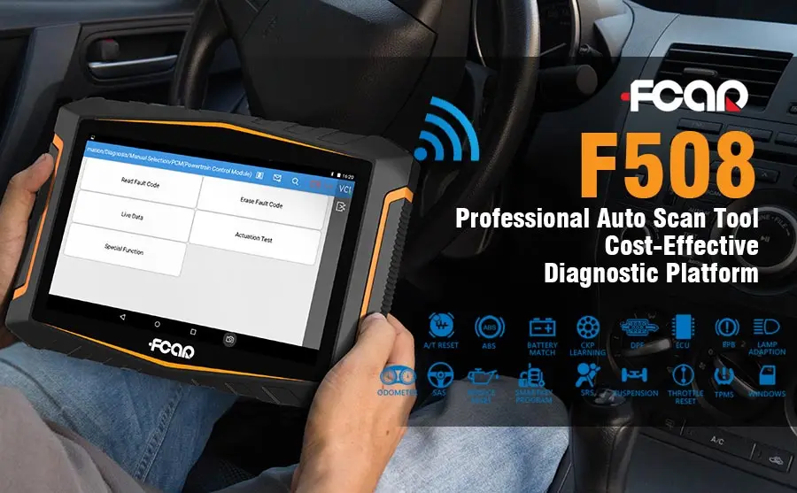 Сканер автомобилей Авто диагностический инструмент сканер FCAR F508 африканская версия