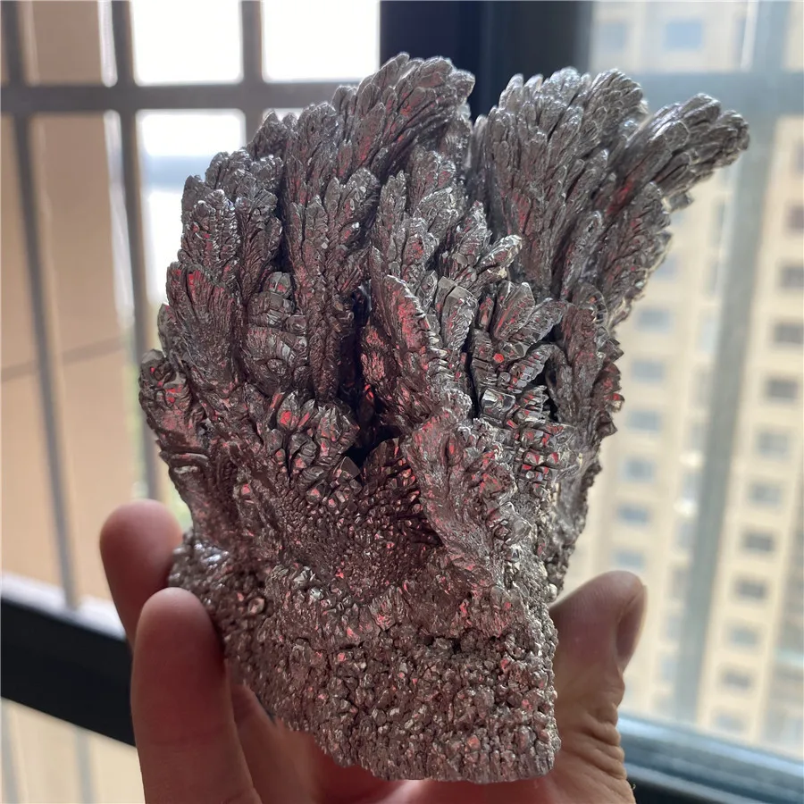 

Unique Primary Ore Magnesium Ore Crystal Silver Magnesite Quartz Crystal Mineral Specimens Home Decoration