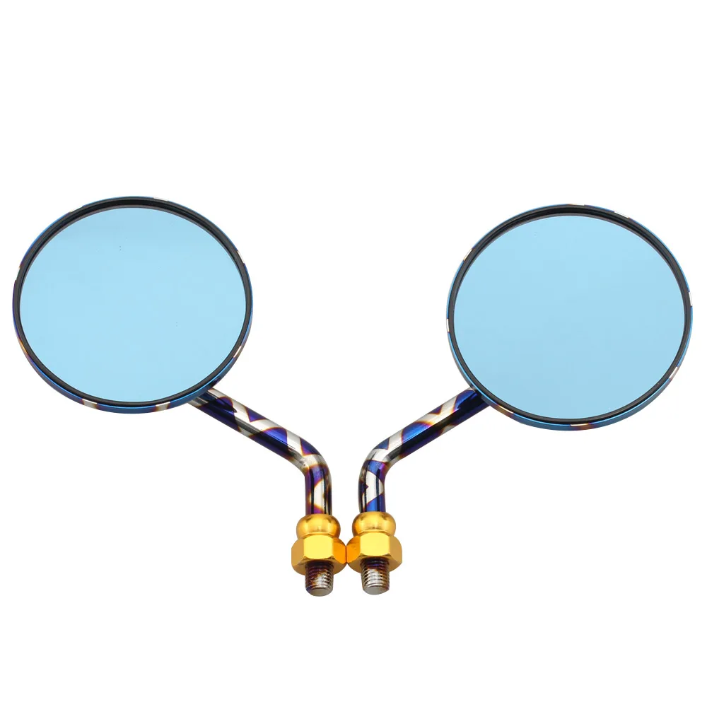 Универсальное круглое зеркало заднего вида для скутера мотоцикла 10 мм крепление