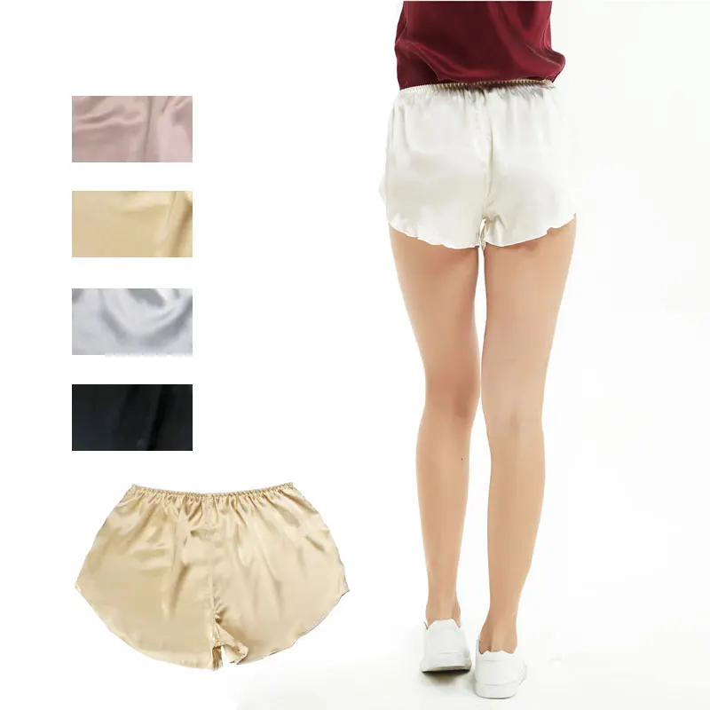 Женские шорты-Багажники из чистого шелка домашние безопасные свободные трусики