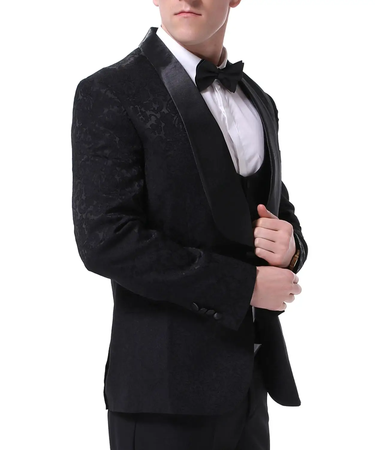 YUNCLOS мужской костюм из 3 предметов приталенный Роскошный Блейзер или свадебные