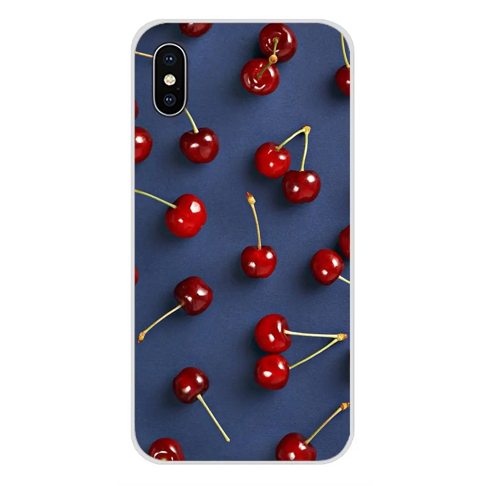 Чехлы из ТПУ кожи зеленого цвета плоды черемухи Еда Красочные для htc один U11 U12 X9 M7