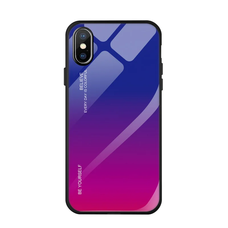 Роскошный градиентный чехол для iPhone 6 6S 7 8 Plus из закаленного стекла Apple i Phone 11 Pro X XR