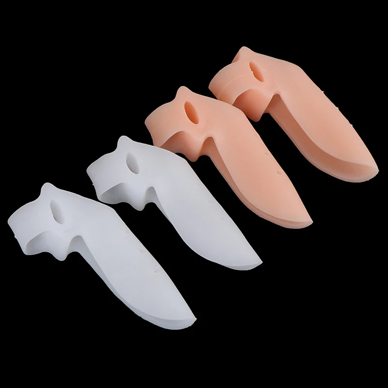 

2Pcs New Silicone Foot Care Tool Bunion Toes Corrector Orthotics Hallux Valgus Straightener Separator Ease Pain