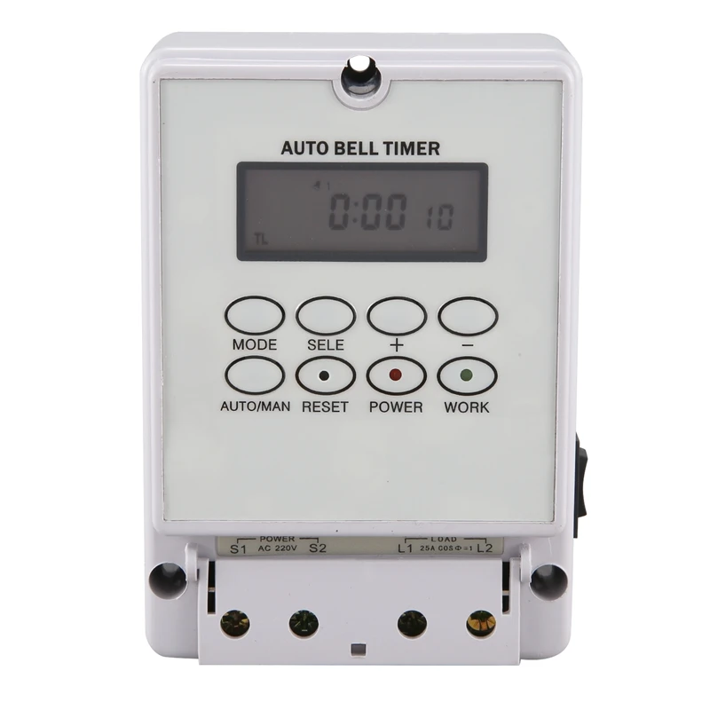 

Digital School Bell Timer Switch ZTY08 Intelligent Microcomputer Auto Bell Ring Controller 80 Groups Programmable Time