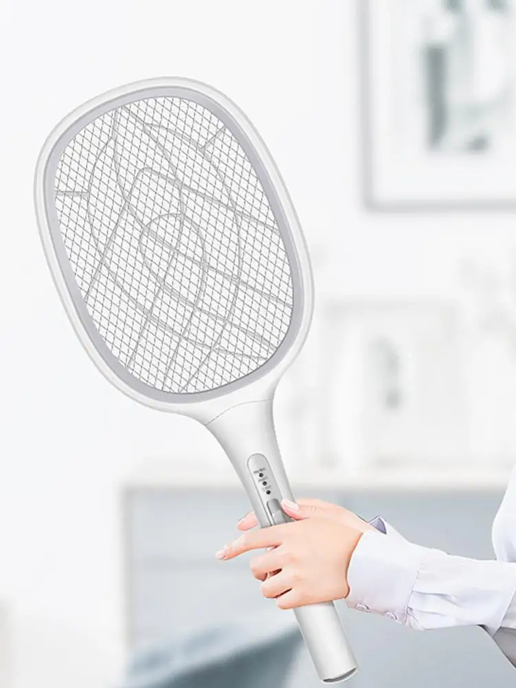 

Home Electric Fly Mosquito Swatter Mosquito Killer USB Rechargeable Durable Bug Zapper LED Lighting Pest Control Swatter