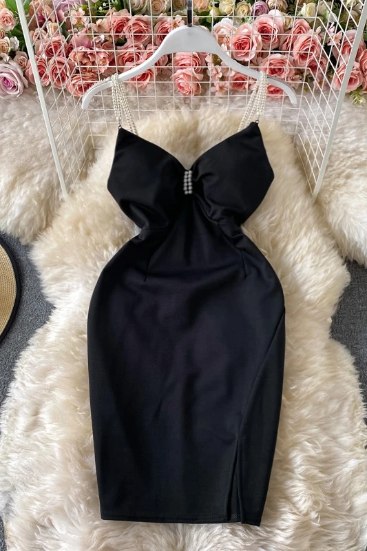 

2021 Spring Summer New Sexy Low Cut Deep V-neck Suspender Straps Dress Fow Women Girls Ladies Evening Party Prom