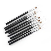 5pcskit nail brushes nair art pen tool crimped round head uv builder gel painting 13cm5 12in professional salon home manicure
