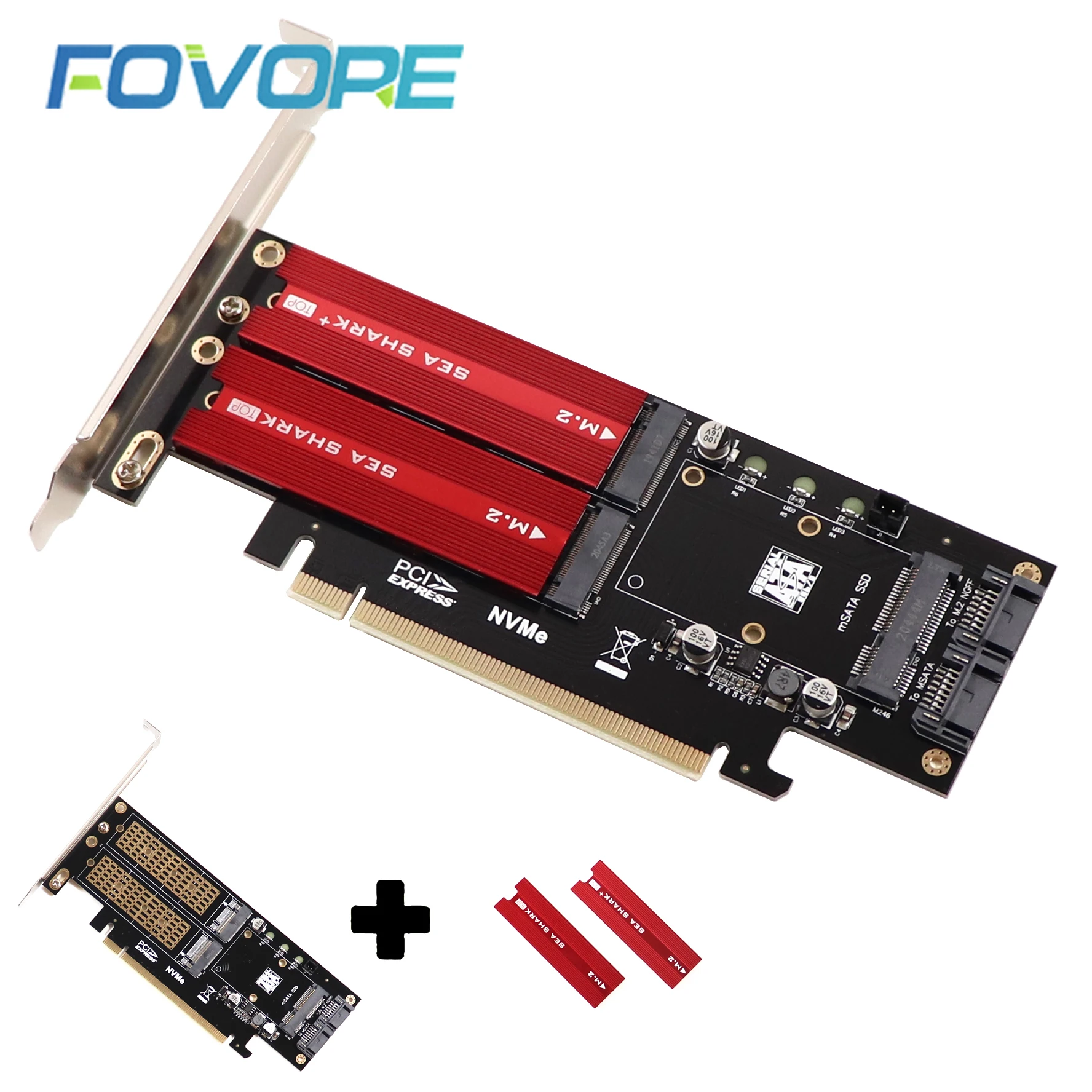 3 в 1 адаптер ngff и msata ssd m2 nvme к pcie 16xm 2 sata ssd к sata iiimsata sata к