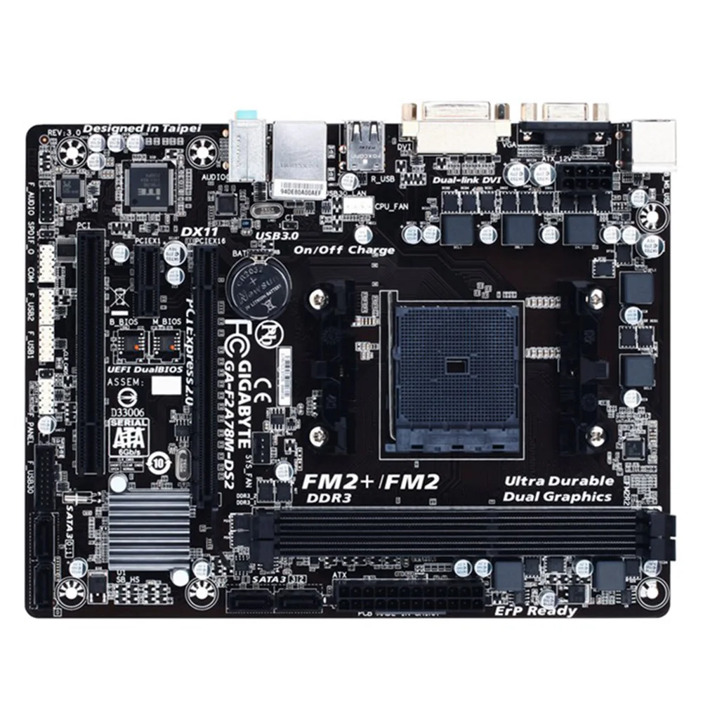 Для GIGABYTE GA-F2A78M-DS2 материнская плата FM2/FM2 + DDR3 Mobo | Компьютеры и офис