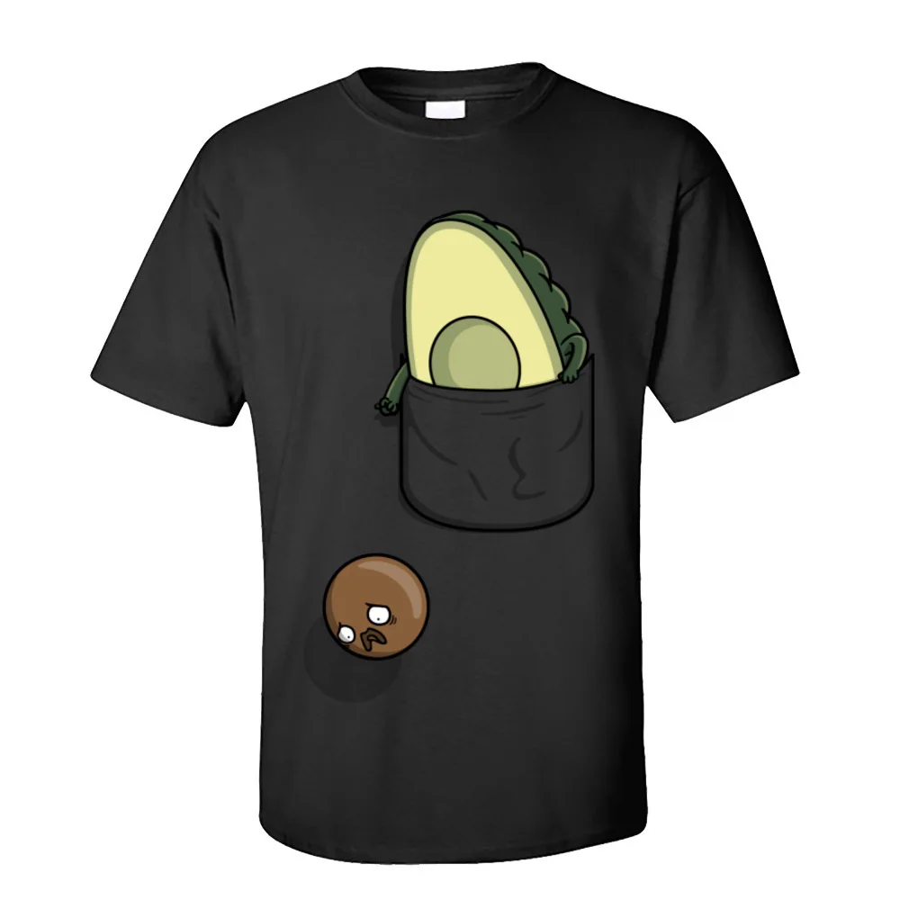 

Мужские футболки Avopocket! Повседневные топы, футболки из хлопчатобумажной ткани с круглым вырезом и коротким рукавом, летняя футболка с принт...