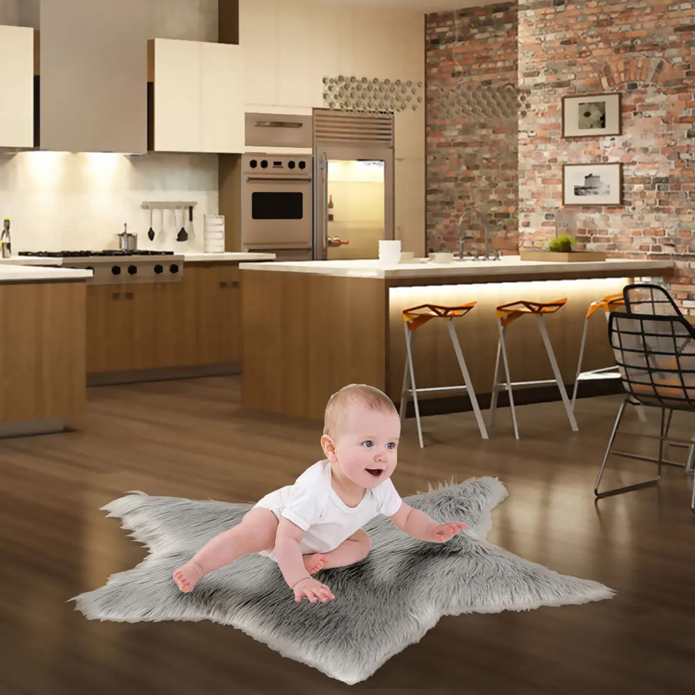 Коврик для пола с пентаграммой нескользящий коврик ворсистый мягкий пушистый