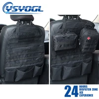 2022new universal car seat back bag tactical molle car seat organizer storage nylon seat organizer protector auto accessories