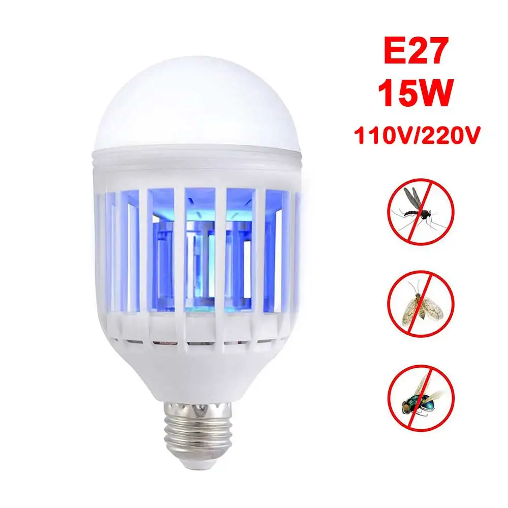Светодиодная лампа E27 110 В/220 В Отпугиватель комаров светодиодный секомых Zapper