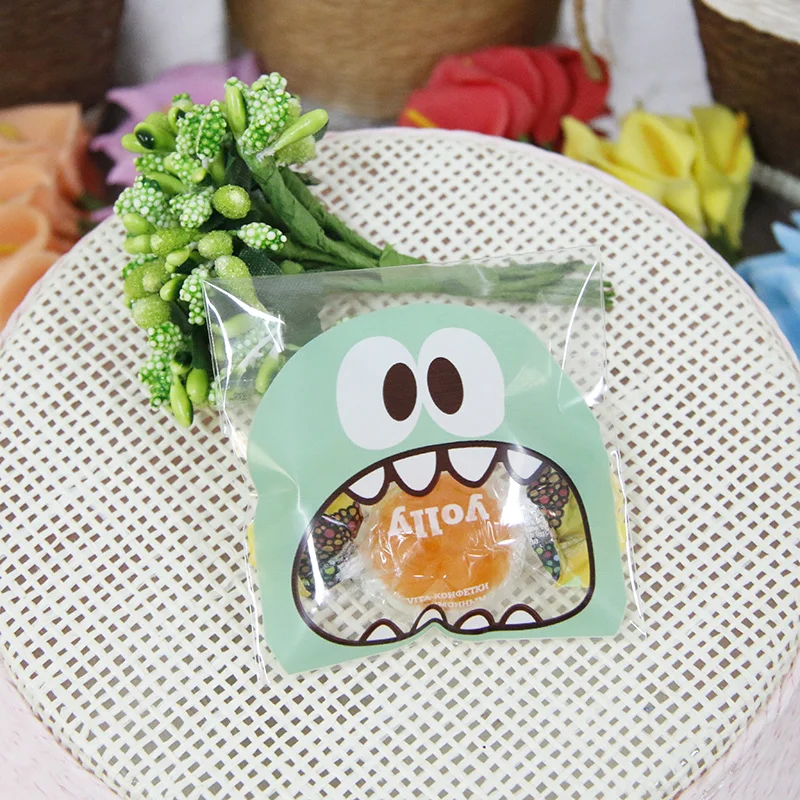 Пластиковые милые Мультяшные подарочные пакеты упаковка для печенья