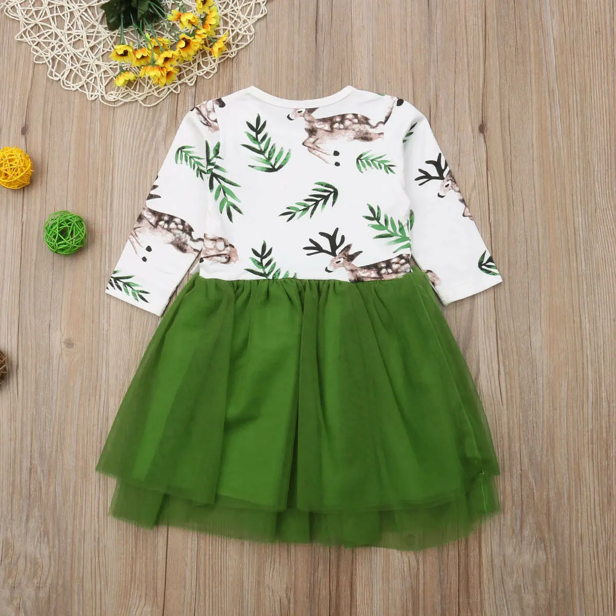 UK Stock Christmas Dress Toddler Baby Girls Clothes Casual Party Princess Tulle Tutu 2-7T | Детская одежда и обувь