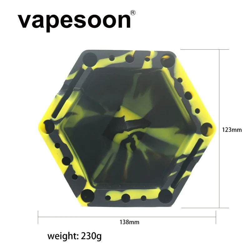 

High quality Ashtray Smoke Tobacco Soft Round Silicone Holder Container for Home Office Car Supplies Best Gifts